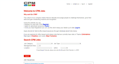 Desktop Screenshot of cpmjobs.co.uk